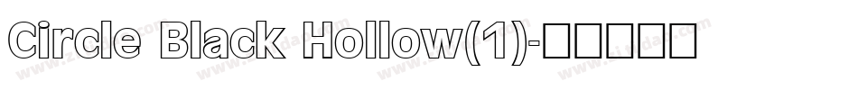 Circle Black Hollow(1)字体转换